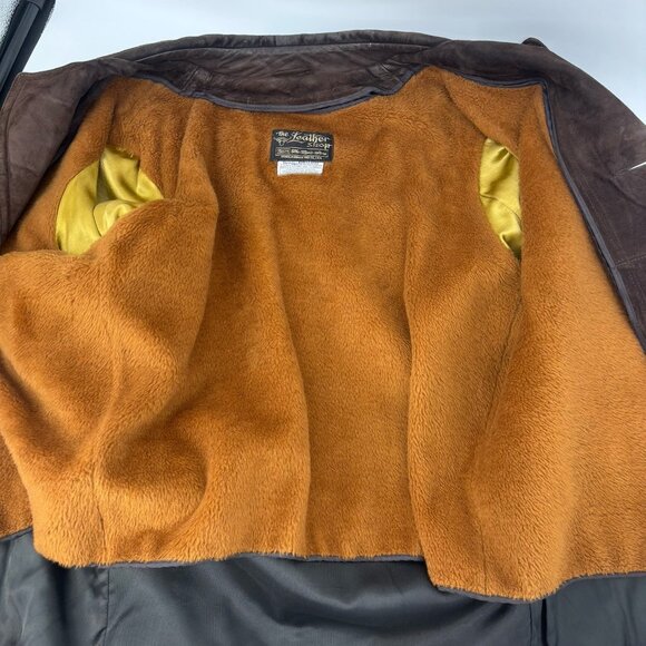 The Leather Shop Vintage Brown Suede Jacket Mens Size 46 Western Rustic *Read - Picture 3 of 16